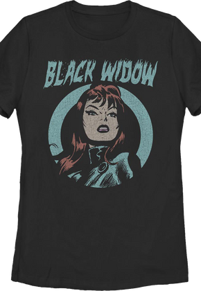 Womens Vintage Black Widow Marvel Comics Shirt