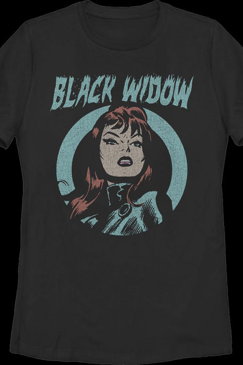 Womens Vintage Black Widow Marvel Comics Shirtmain product image