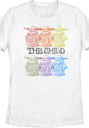 Womens Vintage Colorful Child The Mandalorian Star Wars Shirt