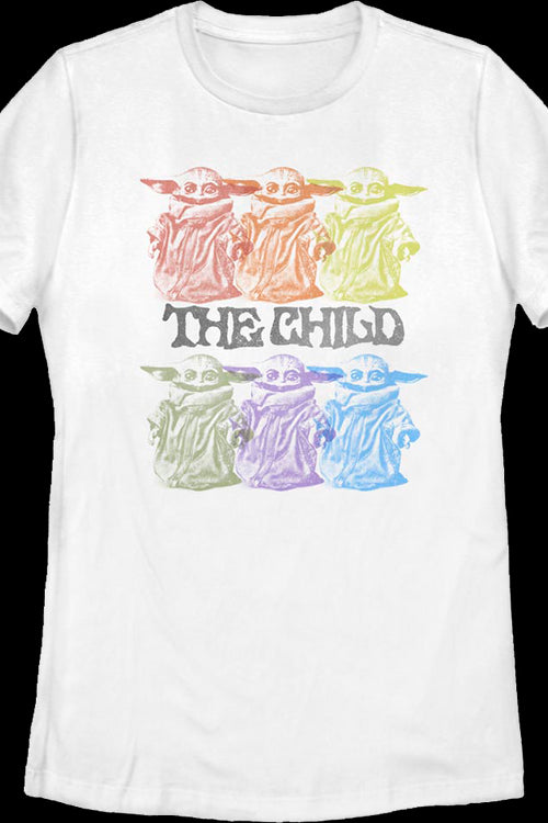 Womens Vintage Colorful Child The Mandalorian Star Wars Shirtmain product image