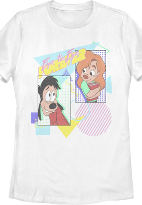 Womens Vintage Eye To Eye A Goofy Movie Disney Shirt