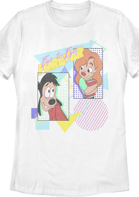 Womens Vintage Eye To Eye A Goofy Movie Disney Shirt - main product image