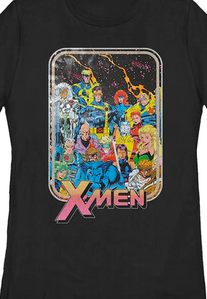 Womens Vintage X-Men Group Picture Marvel Comics Shirt