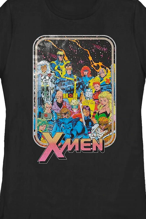 Womens Vintage X-Men Group Picture Marvel Comics Shirtmain product image