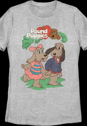 Womens Violet and Cooler Pound Puppies Shirt