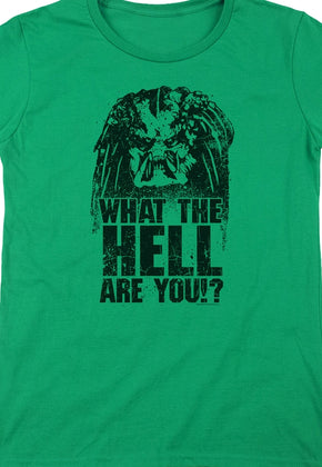Womens What The Hell Are You Predator Shirt