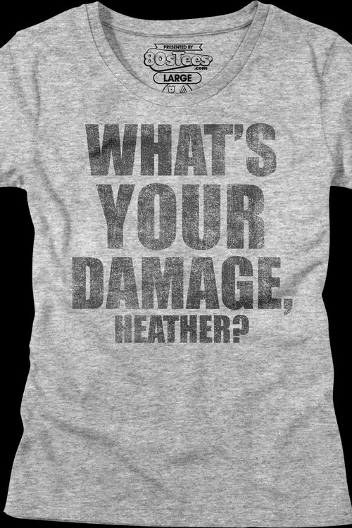 Womens What's Your Damage Heathers Shirtmain product image