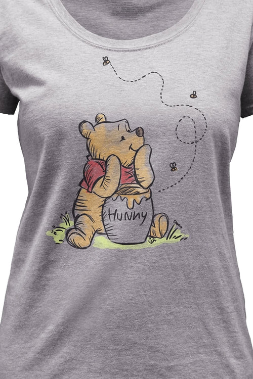 Womens Winnie The Pooh Scoopneck Shirtmain product image