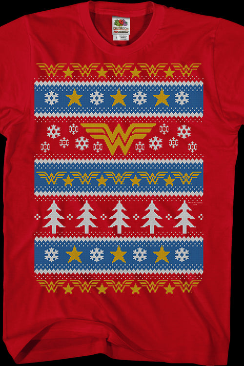 Wonder Woman Ugly Faux Knit DC Comics T-Shirtmain product image