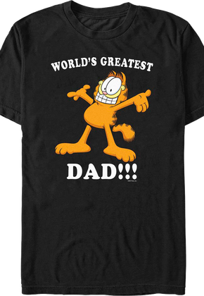 World's Greatest Dad Garfield T-Shirt