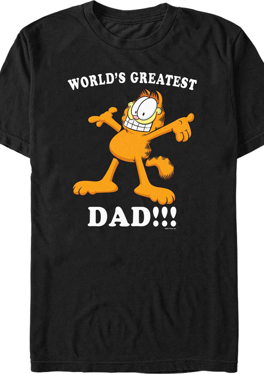 World's Greatest Dad Garfield T-Shirt - main product image