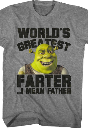 World's Greatest Father Shrek T-Shirt