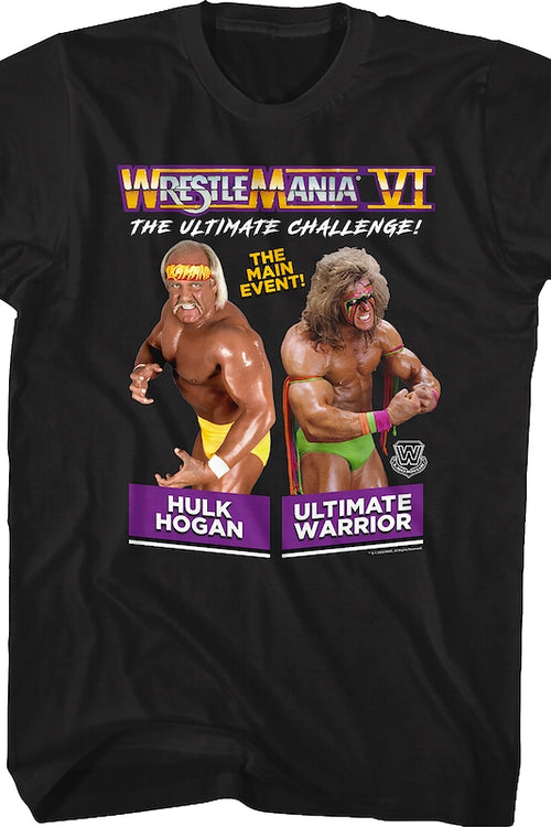 WrestleMania VI Hulk Hogan vs Ultimate Warrior T-Shirtmain product image