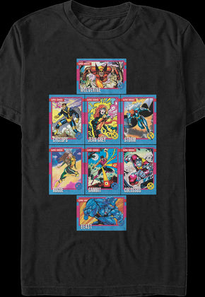 X-Men Trading Cards Marvel Comics T-Shirt