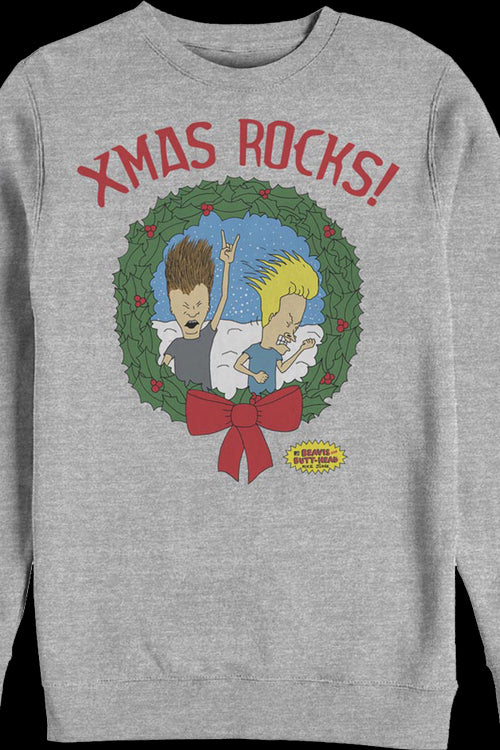 Xmas Rocks Beavis And Butt-Head Sweatshirtmain product image