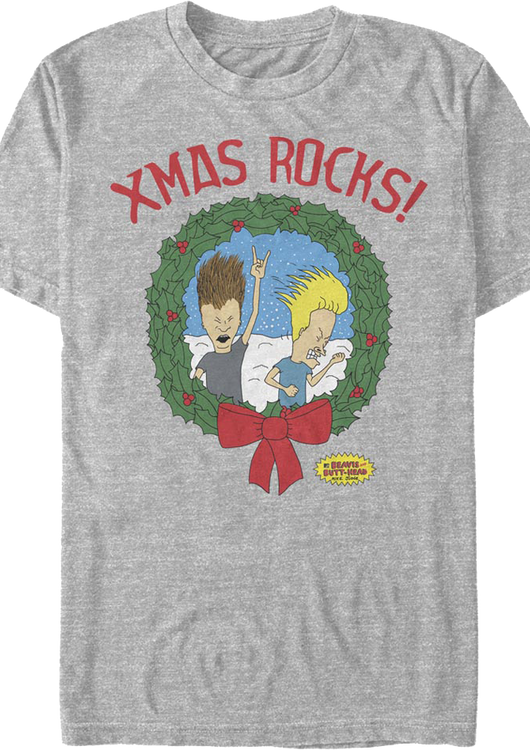 Xmas Rocks Beavis And Butt-Head T-Shirt - main product image
