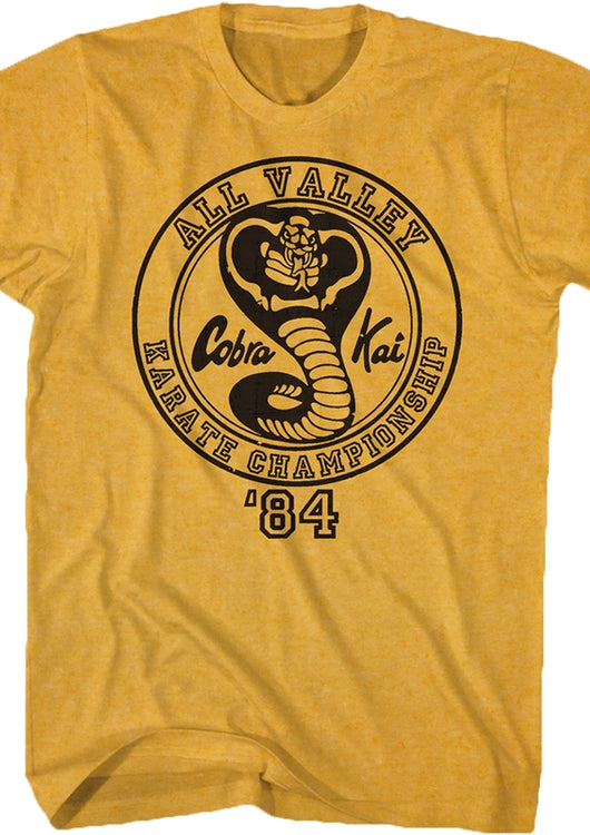 Yellow 84 All Valley Karate Championship Shirt - main product image