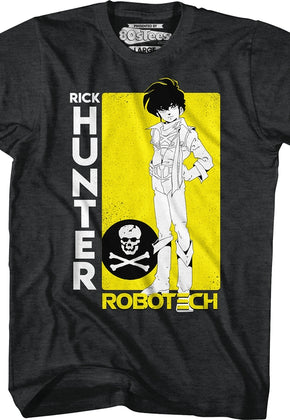 Yellow Background Rick Hunter Robotech T-Shirt