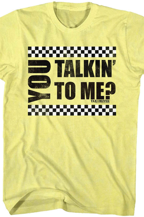 Yellow You Talkin' To Me Taxi Driver T-Shirtmain product image