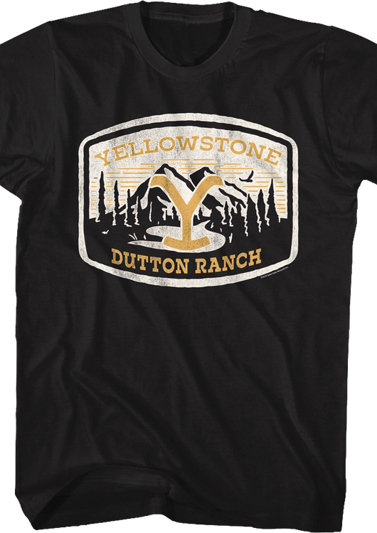 Yellowstone Dutton Ranch Patch Yellowstone T-Shirt - main product image