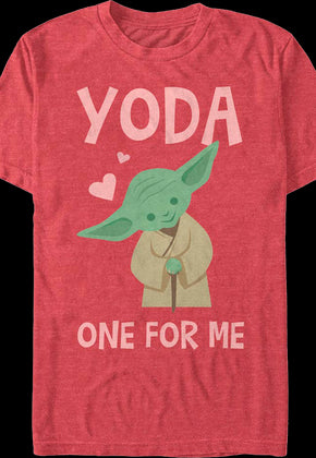 Yoda One For Me Star Wars T-Shirt