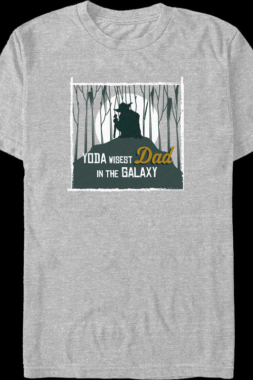 Yoda Wisest Dad In The Galaxy Star Wars T-Shirtmain product image