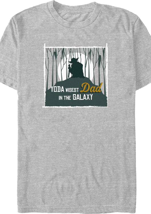 Yoda Wisest Dad In The Galaxy Star Wars T-Shirt - main product image