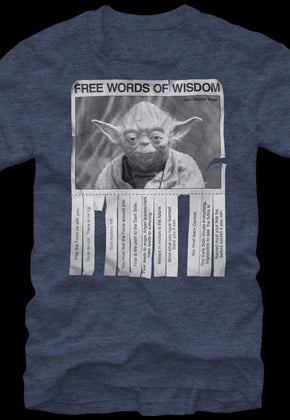 Yoda Words of Wisdom T-Shirt
