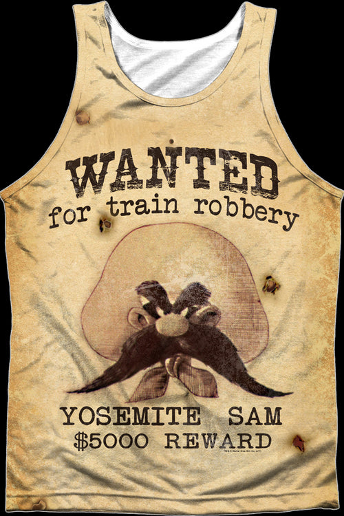 Yosemite Sam Wanted Poster Looney Tunes Tank Topmain product image