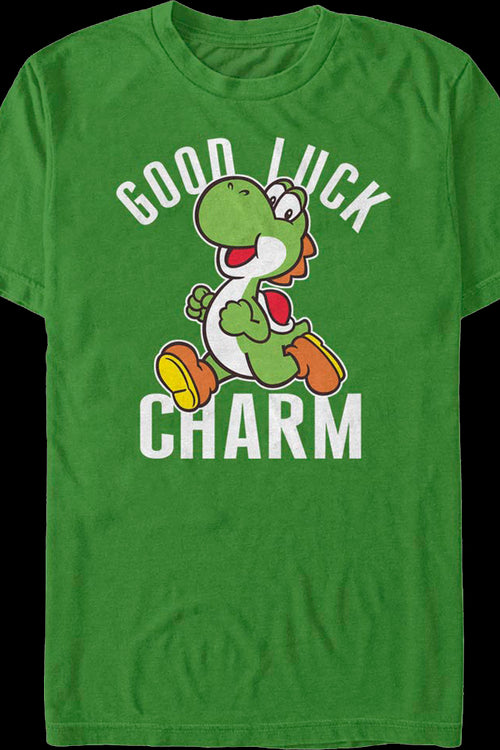 Yoshi Good Luck Charm Super Mario Bros. T-Shirtmain product image