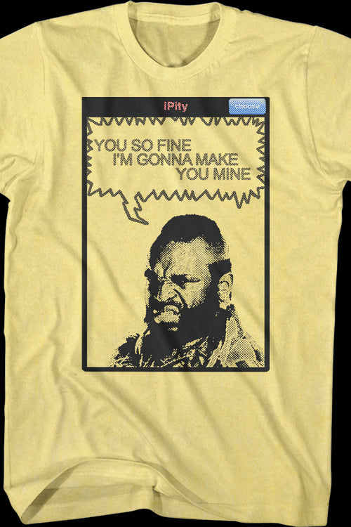 You So Fine Mr. T Shirtmain product image
