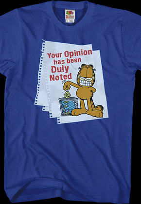 Your Opinion Garfield T-Shirt