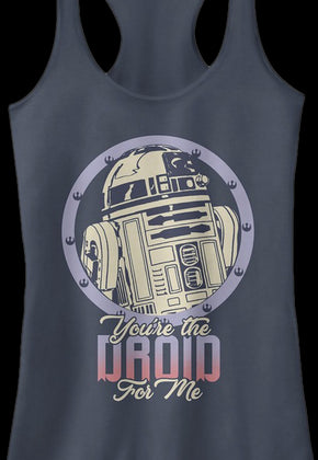 Ladies You're The Droid For Me Star Wars Racerback Tank Top