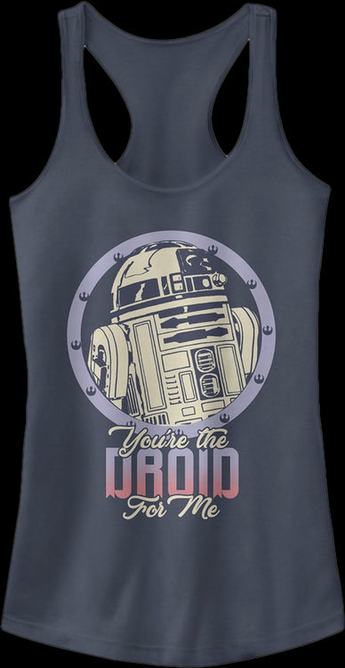 Ladies You're The Droid For Me Star Wars Racerback Tank Topmain product image