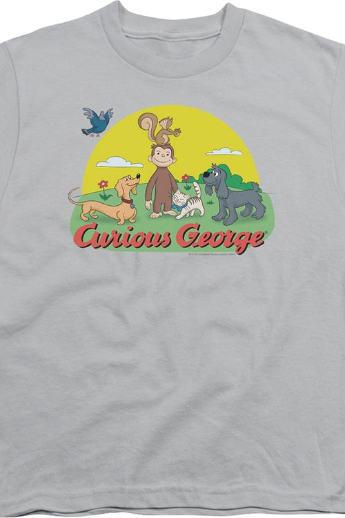 Youth Animal Friends Curious George Shirtmain product image