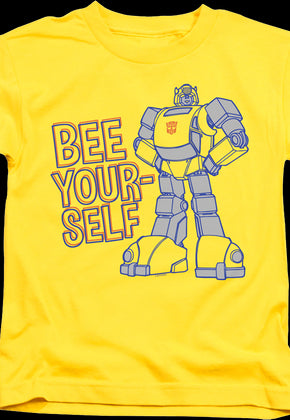 Youth Bee Yourself Bumblebee Transformers Shirt