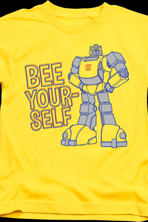Youth Bee Yourself Bumblebee Transformers Shirtmain product image