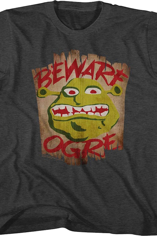 Youth Beware Ogre Shrek Shirtmain product image