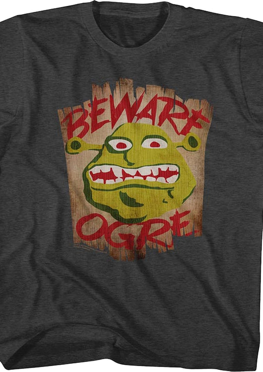 Youth Beware Ogre Shrek Shirt - main product image