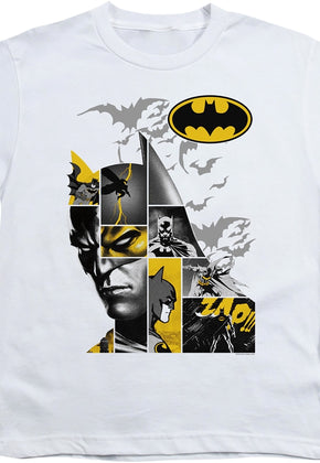 Youth Caped Crusader Collage Batman Shirt