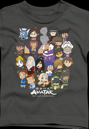 Youth Chibi Group Photo Avatar The Last Airbender Shirt