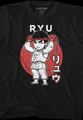 Youth Chibi Ryu Street Fighter Shirt
