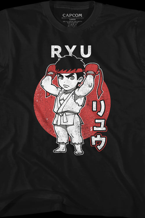 Youth Chibi Ryu Street Fighter Shirtmain product image