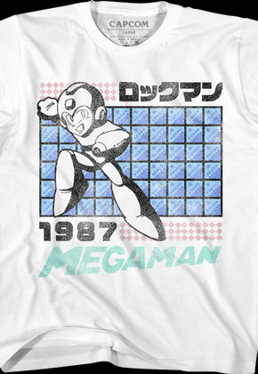 Youth Distressed Mega Man Shirt