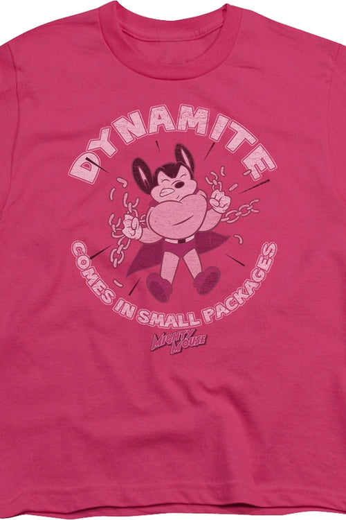 Youth Dynamite Comes In Small Packages Mighty Mouse Shirtmain product image