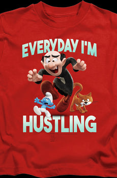 Youth Everyday I'm Hustling Smurfs Shirt