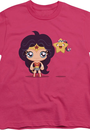 Youth Girls Chibi Wonder Woman Shirt