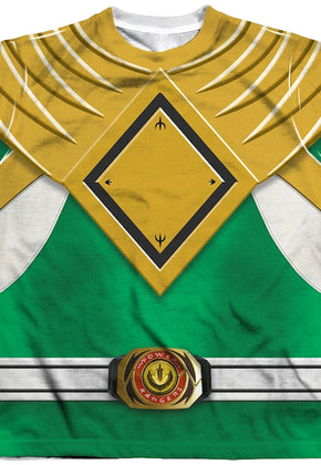 Youth Green Ranger Sublimation Costume Shirt