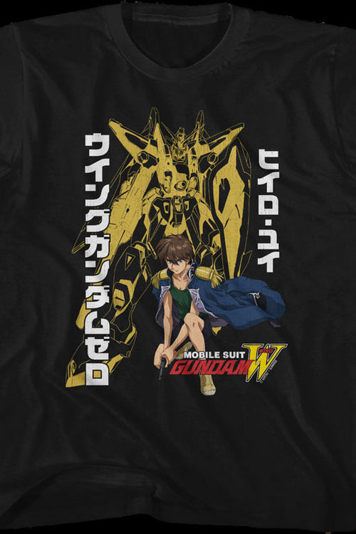 Youth Heero Yuy Gundam Shirtmain product image