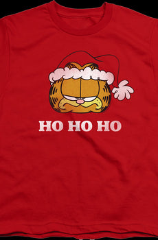 Youth Ho Ho Ho Garfield Christmas Shirt